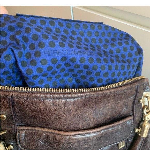 GUC Rebecca Minkoff leather with gold hardware Cupid in chocolate brown - Picture 9 of 10